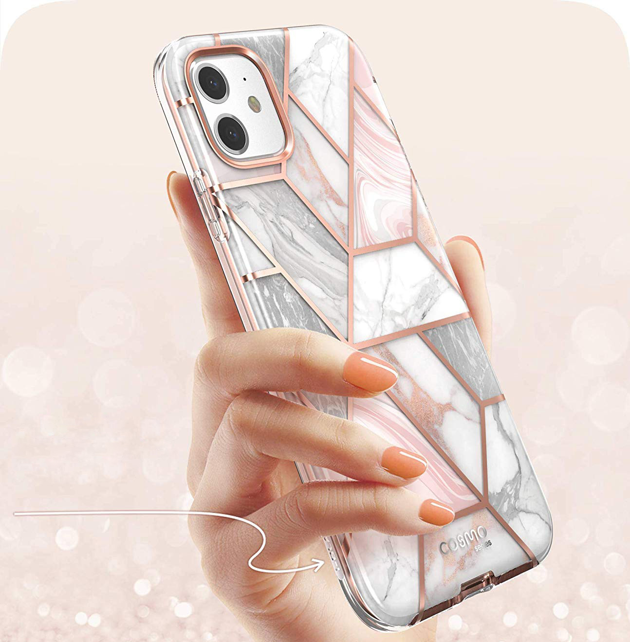 Kobiece etui pancerne Supcase i-Blason Cosmo do iPhone 11
